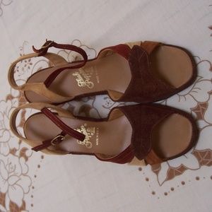 Hush Puppies Sandals - Color toned suede leather